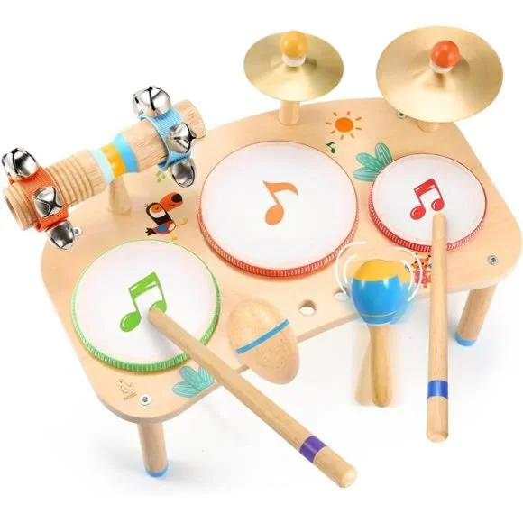 Toys Kids Drum Set 11in1 Musical Instruments For Toddlers Baby